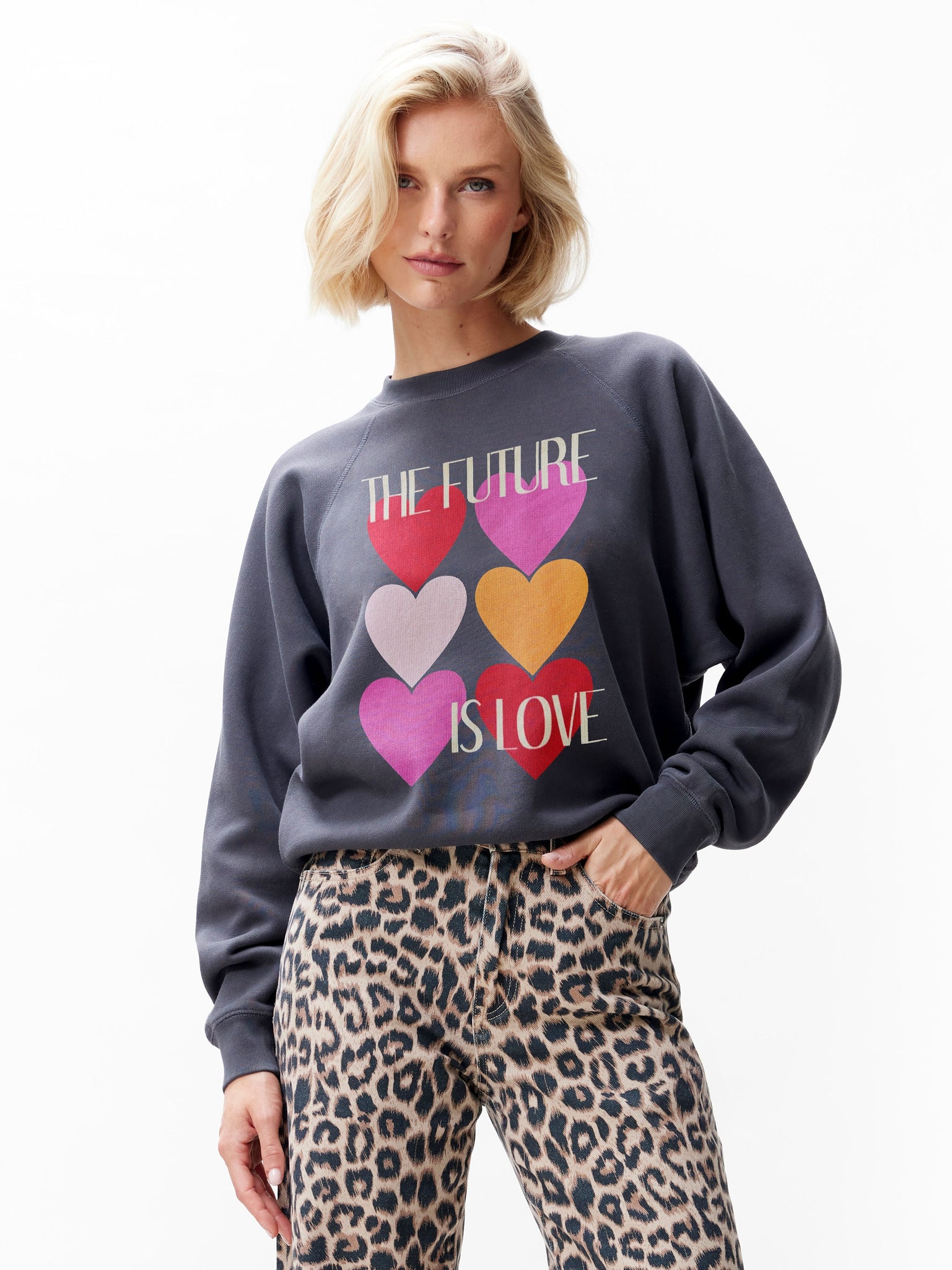 Sweater met graphic | Carbon