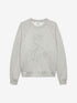 Sweater met strass graphic | Grey Melange