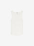 Singlet van ribstof | Off White