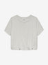 Tshirt met tuck in effect | Light Grey Melange