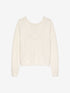 Soft knit with Vneck | Egret