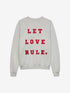 Sweater met graphic | Light Grey Melange