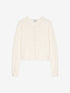 Soft knit cardigan | Egret