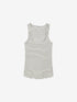 Striped scoop neck rib singlet | Off White