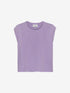 Folded shoulder singlet | Purple Sky