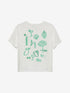 Graphic roll up sleeve Tshirt | Off White