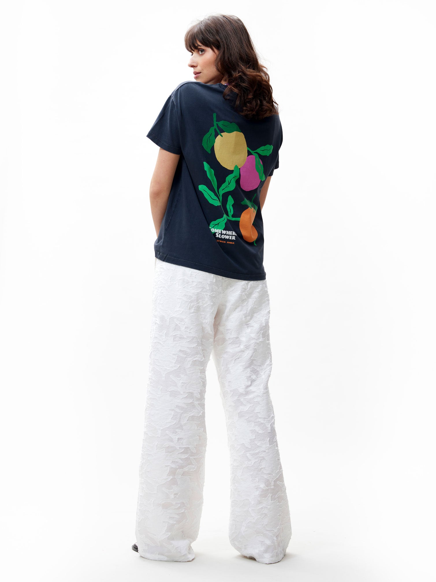 Tshirt met graphic | Dark Grey