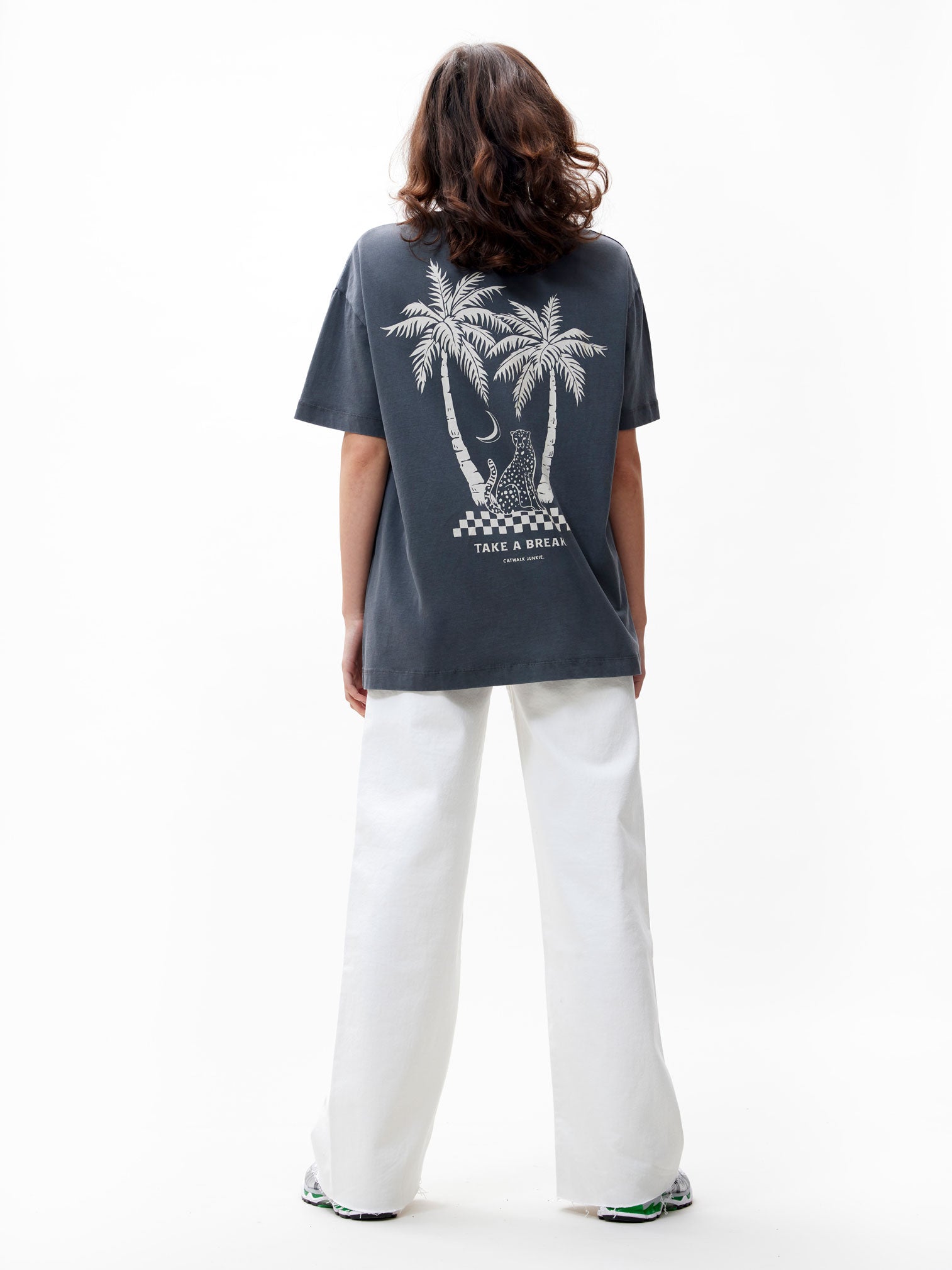 Oversized Tshirt met graphic | Carbon