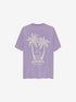 Oversized graphic Tshirt | Purple Sky