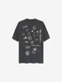 Oversized Tshirt met graphic | Carbon