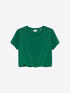 Washed tuck in Tshirt | Verdant Green