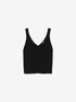 Gebreide top | Black