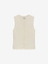 Knitted top | Egret