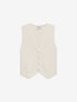Knitted waistcoat | Egret