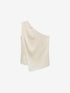 Asymetric textured top | Egret