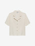 Resort textured blouse | Egret
