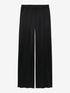 Pull on textured trousers | Black