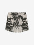 Shorts met hibiscus dessin | Black