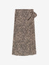Wrap skirt met leopard dessin | Sesame