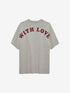 Oversized graphic Tshirt | Grey Melange