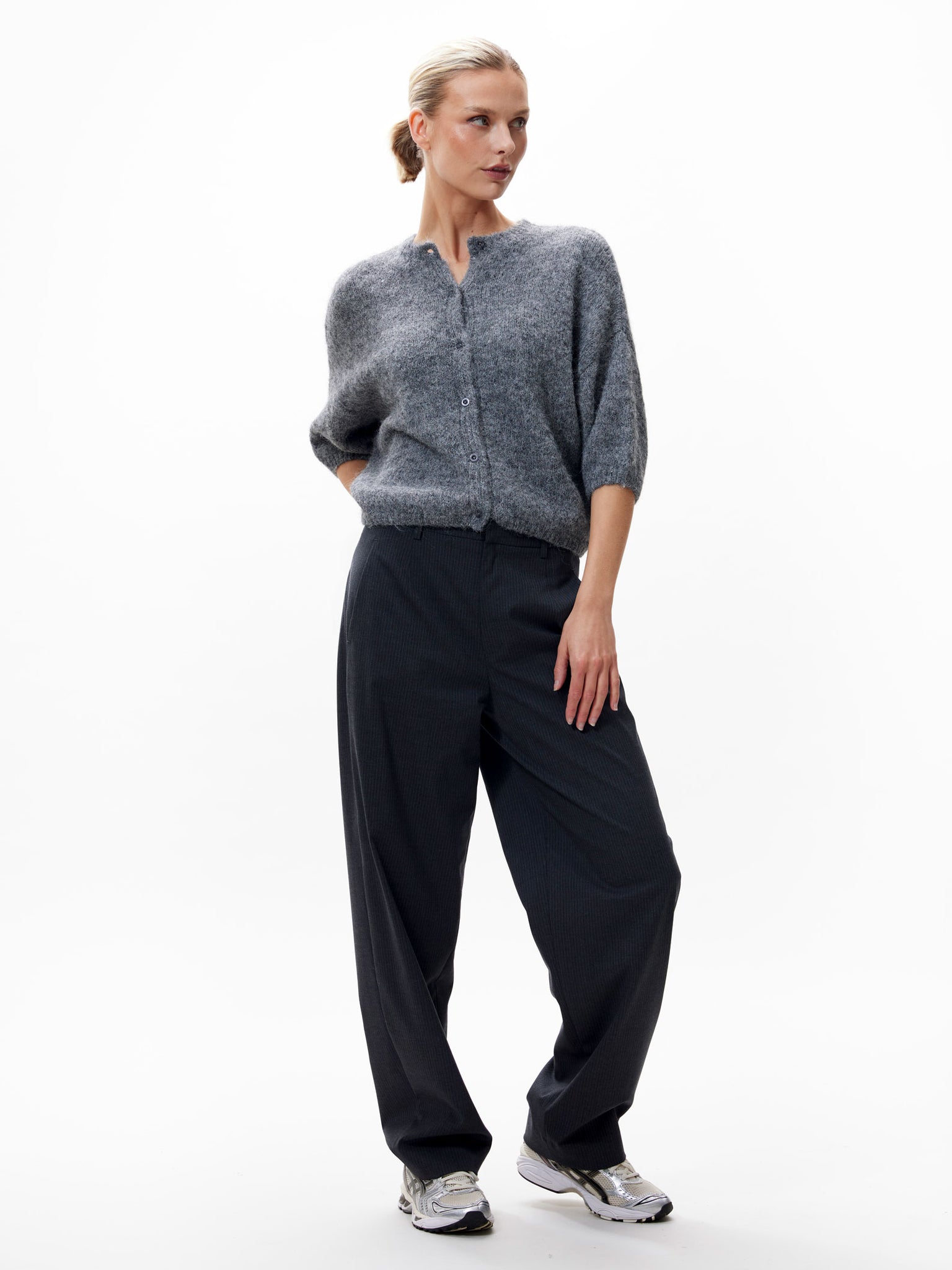 Vest met korte mouwen | Grey Melange