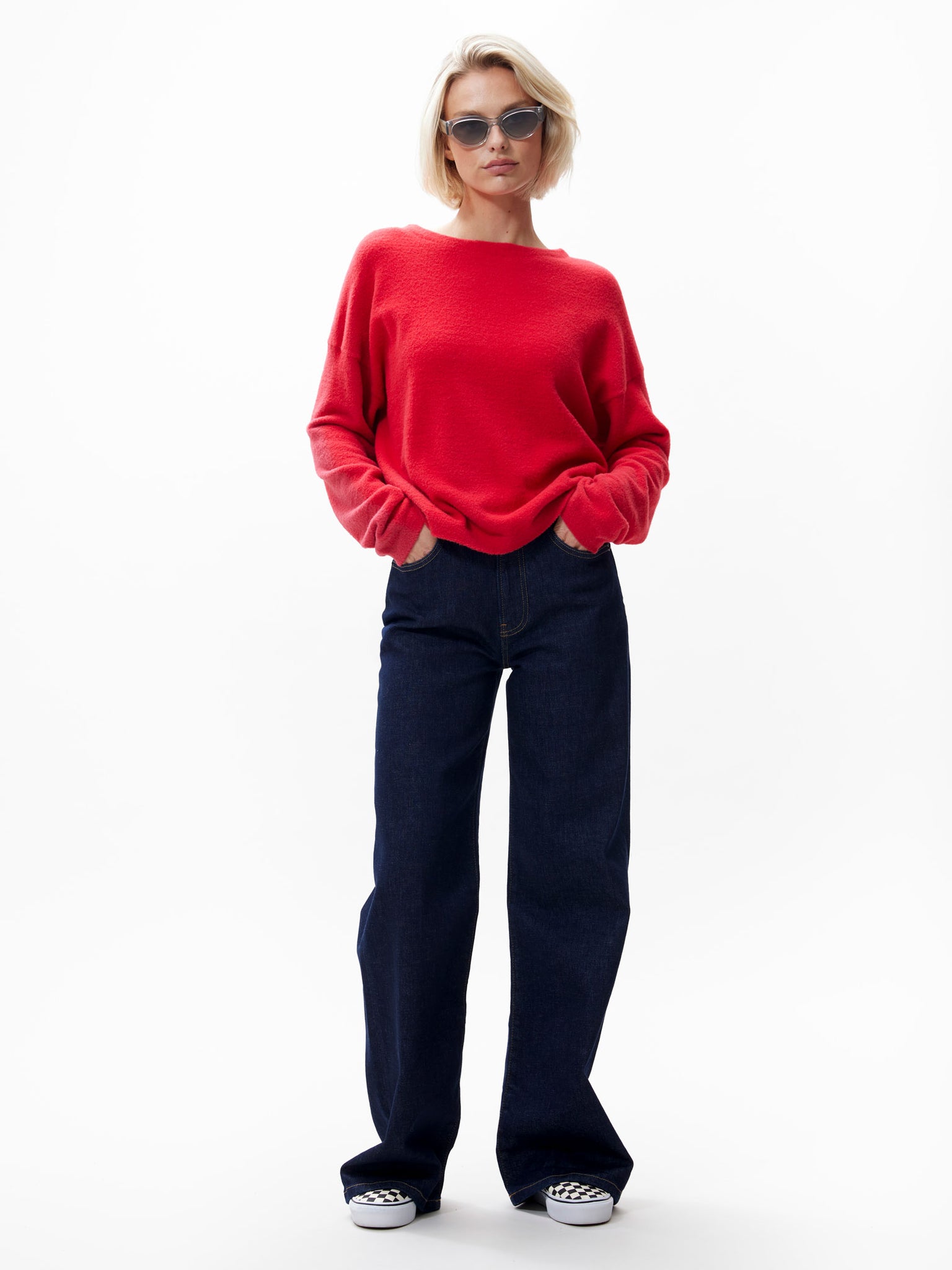 Relaxed fit soft knit | Ribbon Red