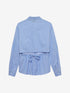 Blouse met open back | Cornflower Blue