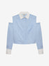 Open shoulder blouse | Cornflower Blue