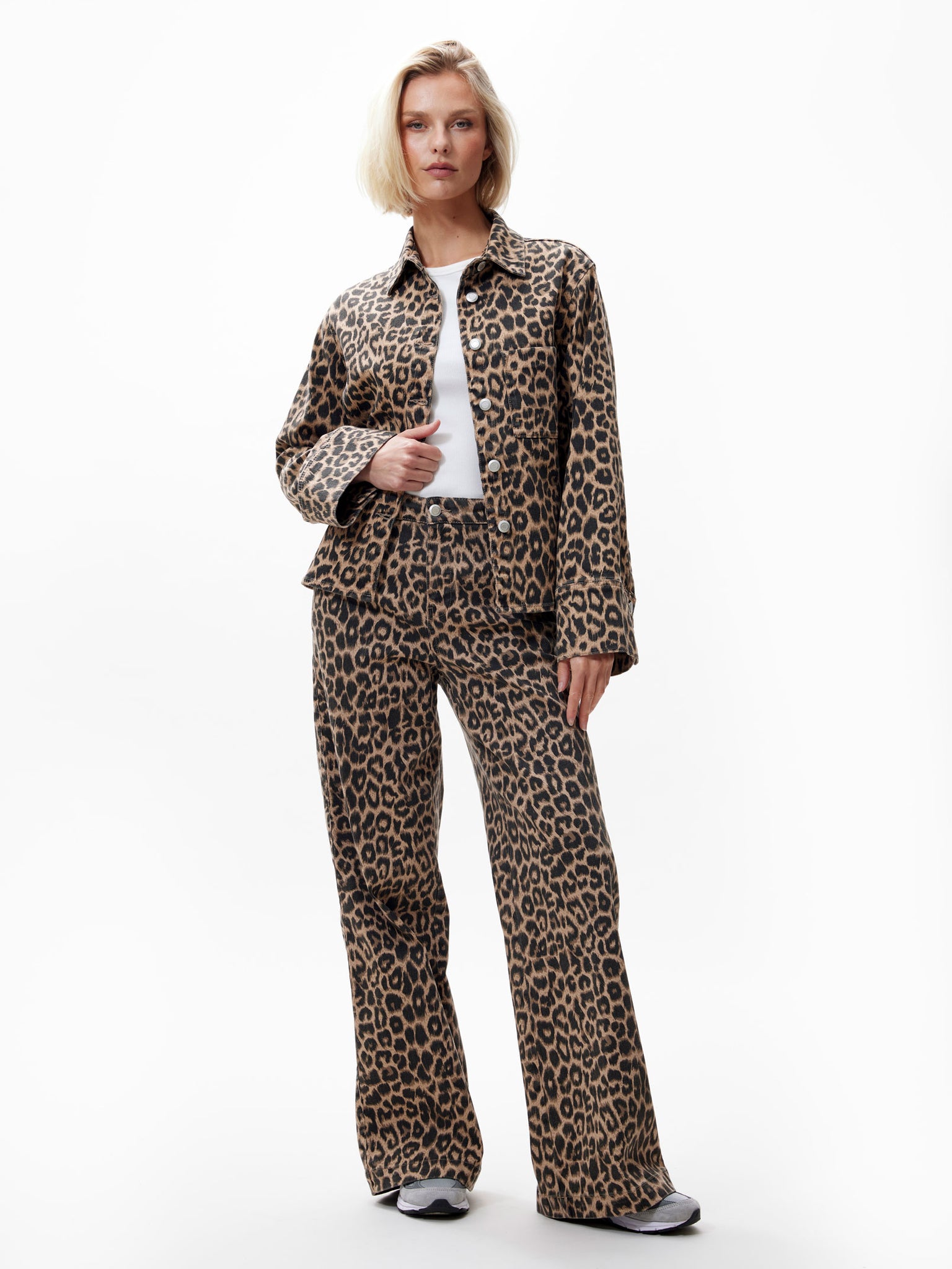 Leopard jacket | Grey Morn