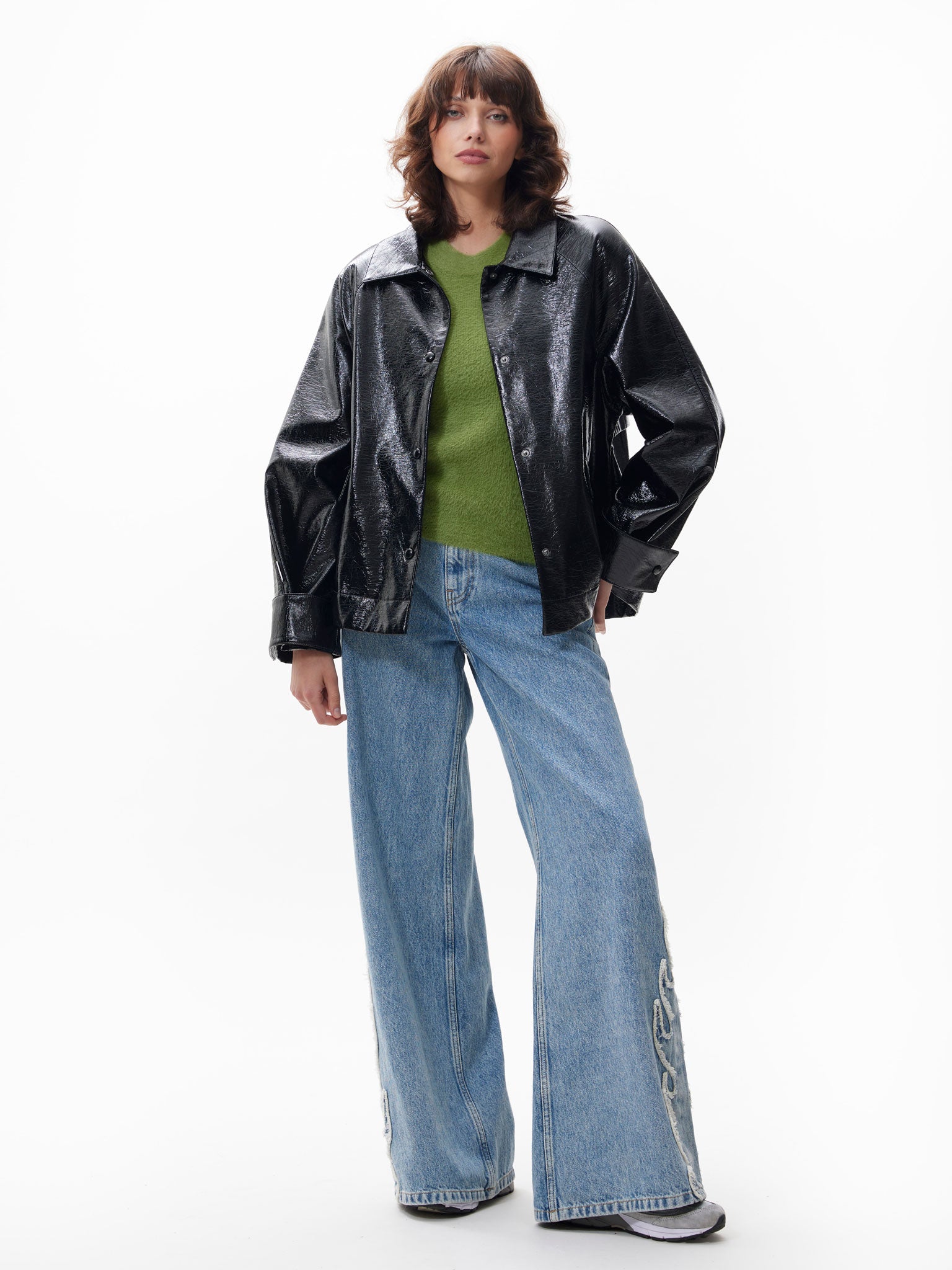 Vegan leather jacket | Black