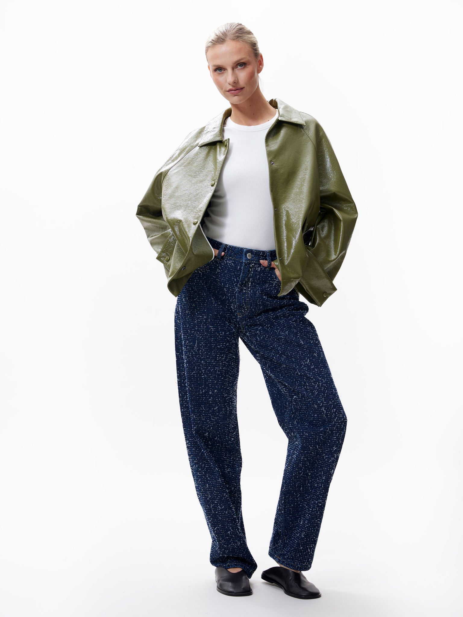 Vegan leather jacket | Olive Branch