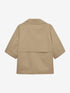 Short sleeve trenchcoat | Travertine