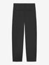 Pinstripe tapered trousers | Dark Grey Melange
