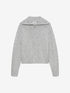 Knit met zipper | Grey Melange