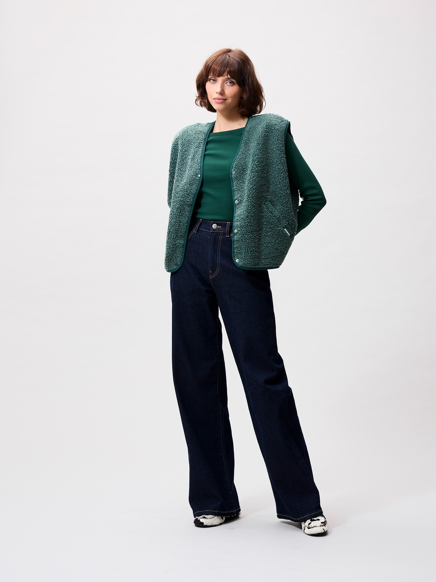Teddy bodywarmer | Pine Forest