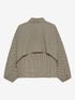 Check cape jacket | Brown