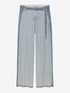 Wide leg jeans met een medium rise