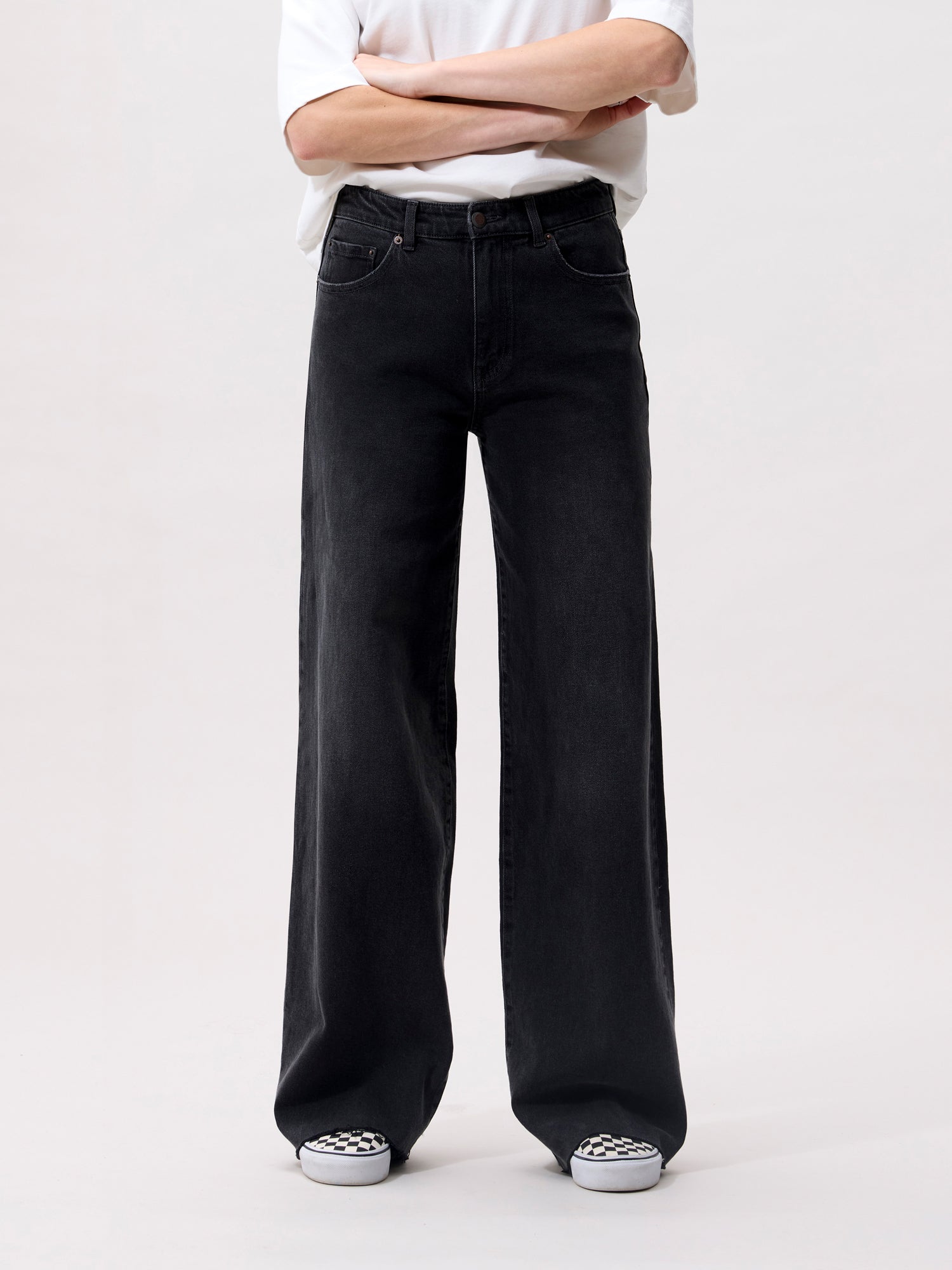Loose fit jeans | Washed Black