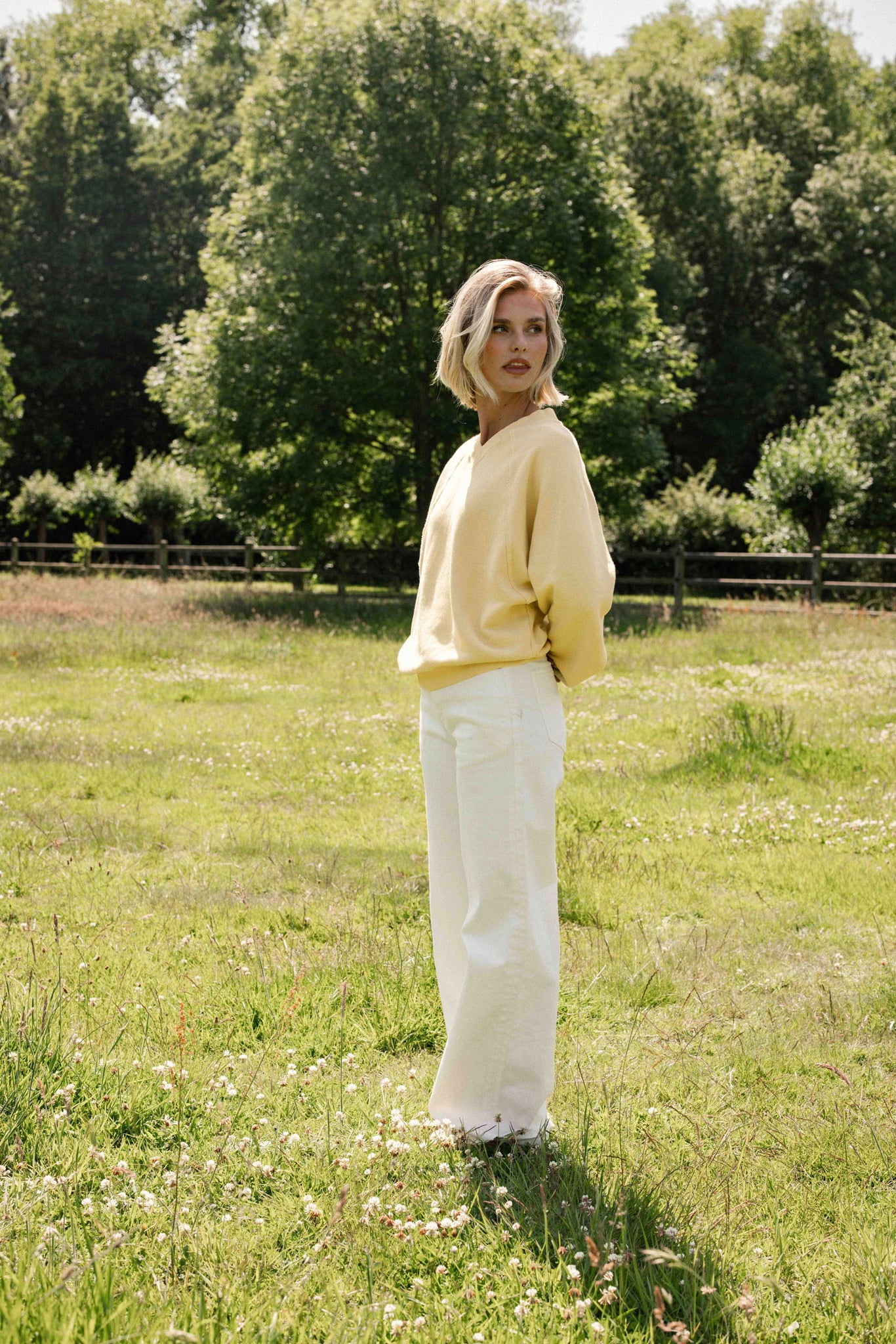Loose fit jeans | Star White