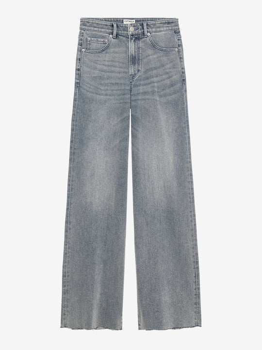 Loose fit jeans | Tinted Blue