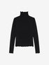 Long sleeve met turtle neck | Black