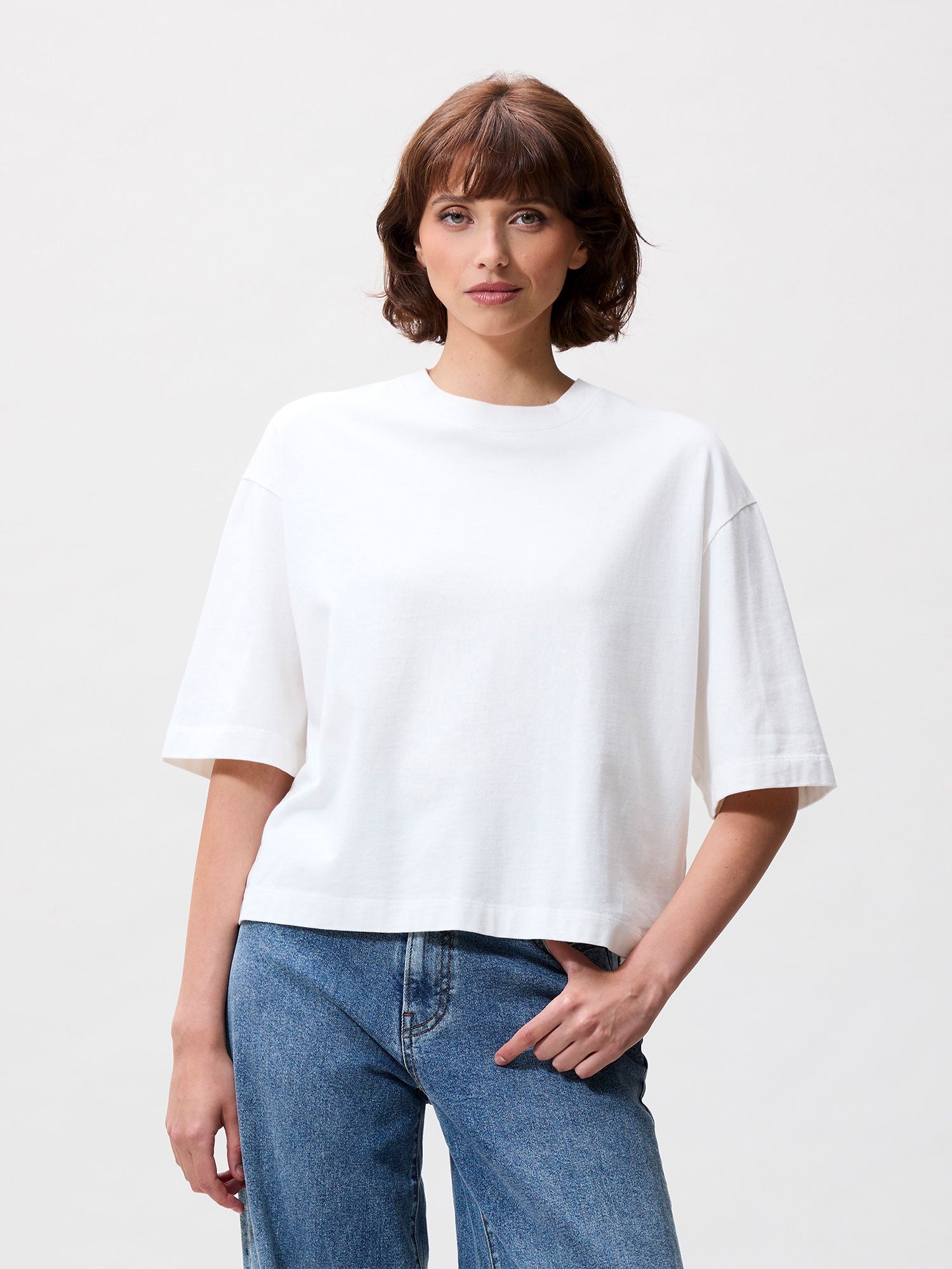 Tshirt met losvallende pasvorm | Off White