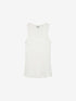 Scoop neck rib singlet | Off White