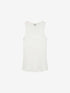Scoop neck rib singlet | Off White