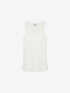 Scoop neck rib singlet | Off White
