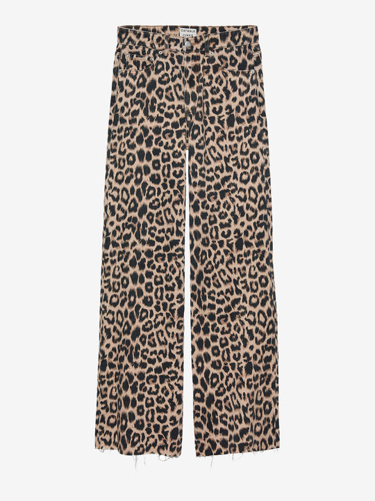 Loose fit jeans leopard | Grey Morn