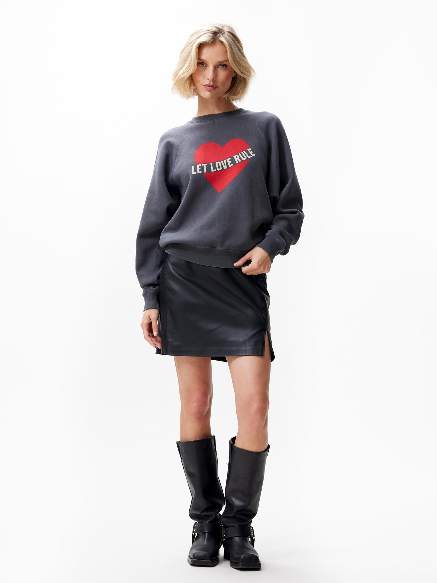 Sweater met graphic | Carbon