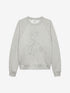 Sweater with strass graphic | Grey Melange