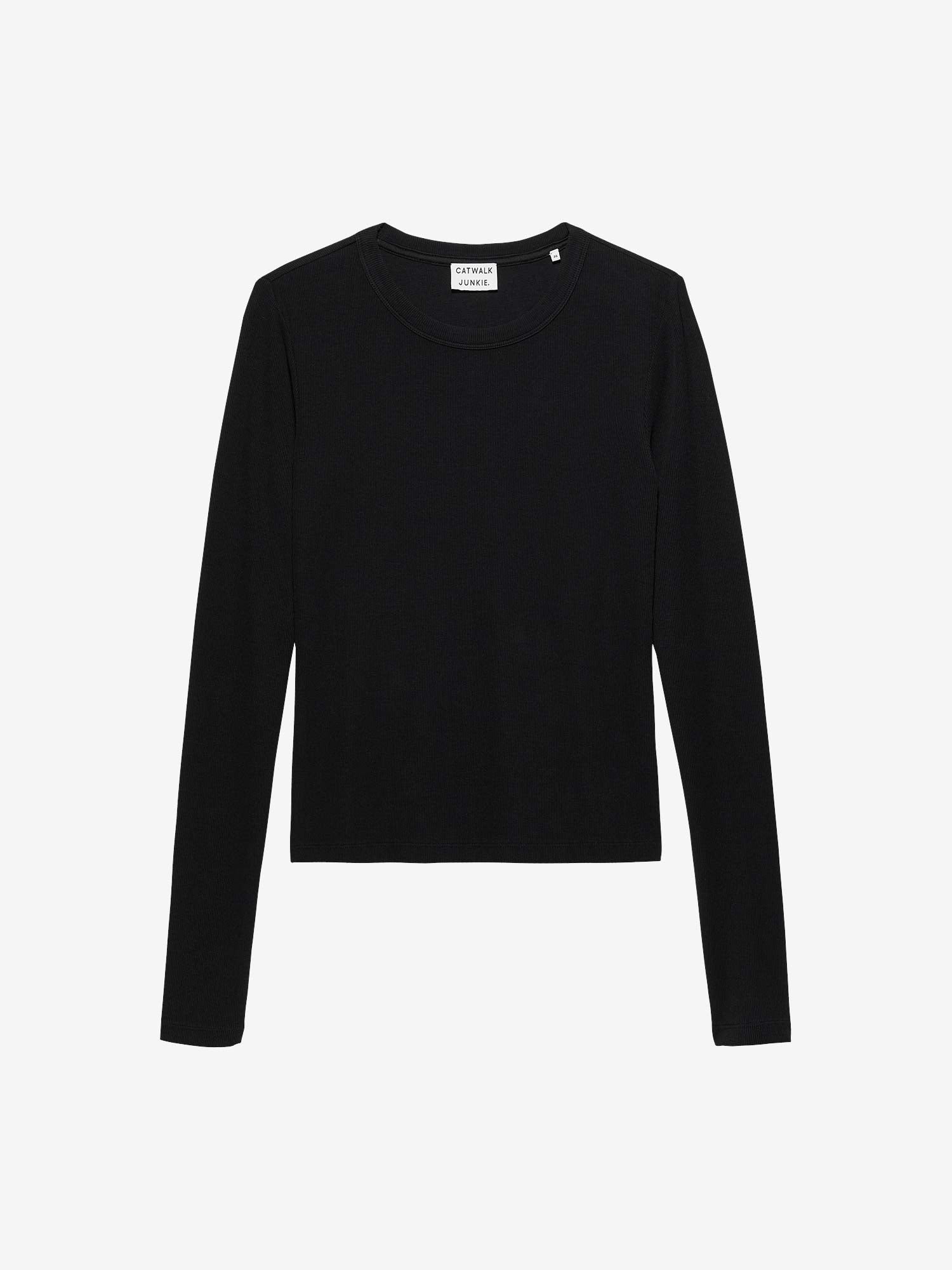 Rib long sleeve | Black