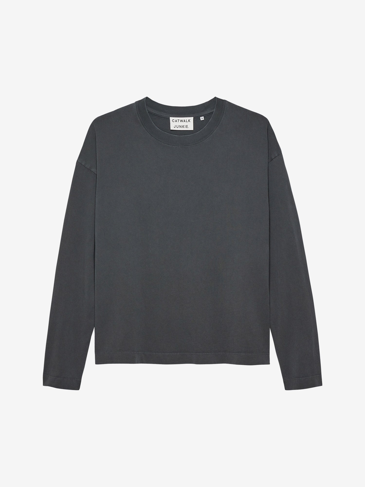 Long sleeve met losvallende pasvorm | Carbon